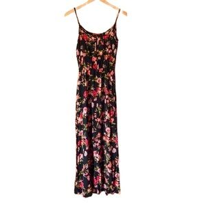 Forever 21 Black Floral Maxi Dress